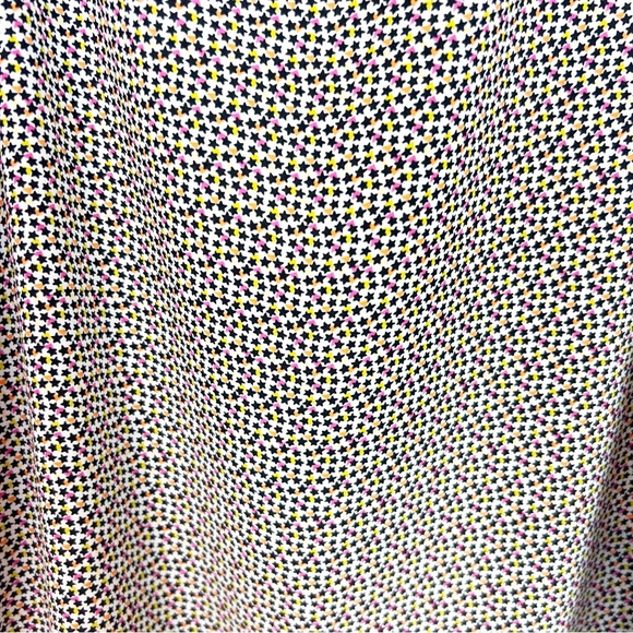 CABI STELLAR TOP NAVY PINK MICRO STAR PRINT SLEEVELESS RUFFLE BLOUSE MEDIUM - Picture 3 of 8